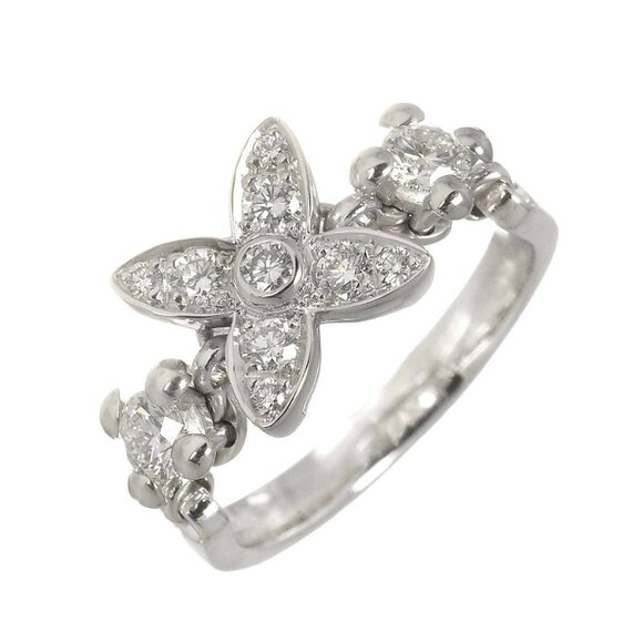 LOUIS VUITTON Star Blossom Diamond Ring 18K WG 750 size49 4.75-5(US) 90270424 - Picture 1 of 9
